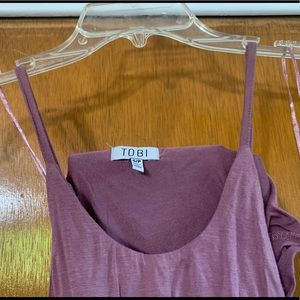 Backless purple dress